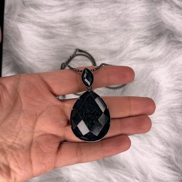 Elegant Blue Chain Pendant Necklace + waistbelt - Picture 2 of 5